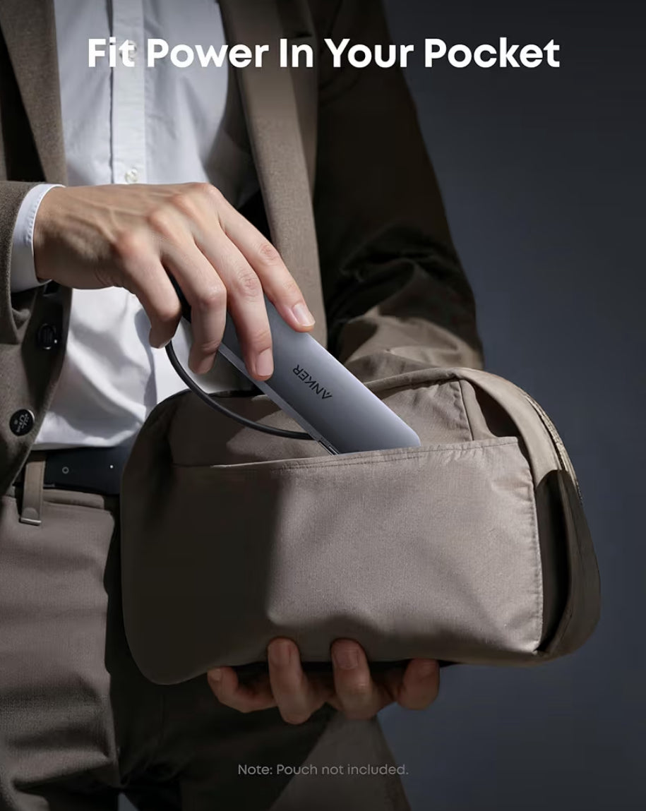 Anker Adaptador USB-C multi puerto 7 en 1 HBM1 4K Tarjeta SD y puerto de 85 W