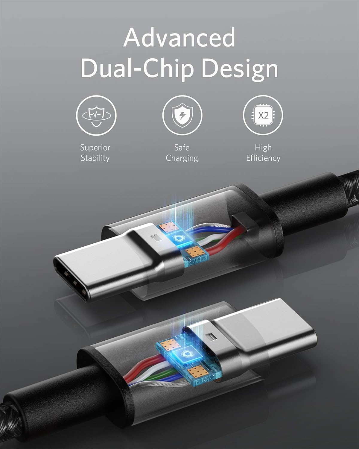 Anker Adaptador USB-C Nano II de 65 W 3 Puertos