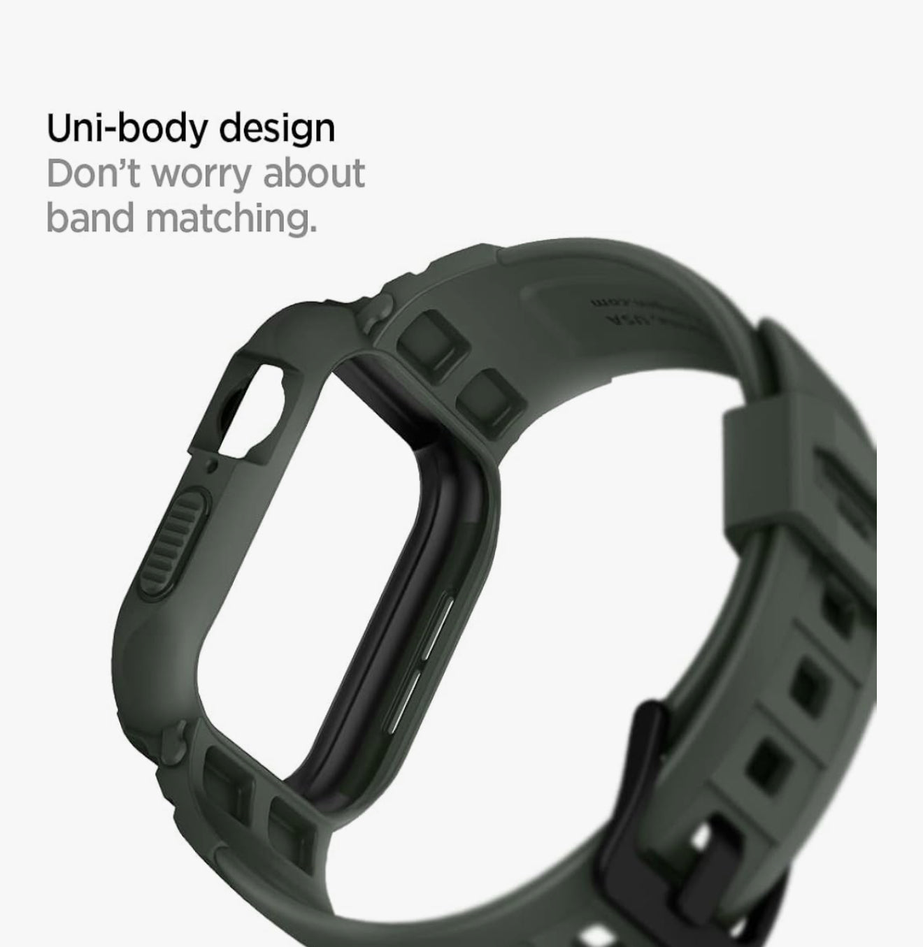 Spigen Rugged Armor Pro Funda + Banda de Apple Watch Serie (45/44)