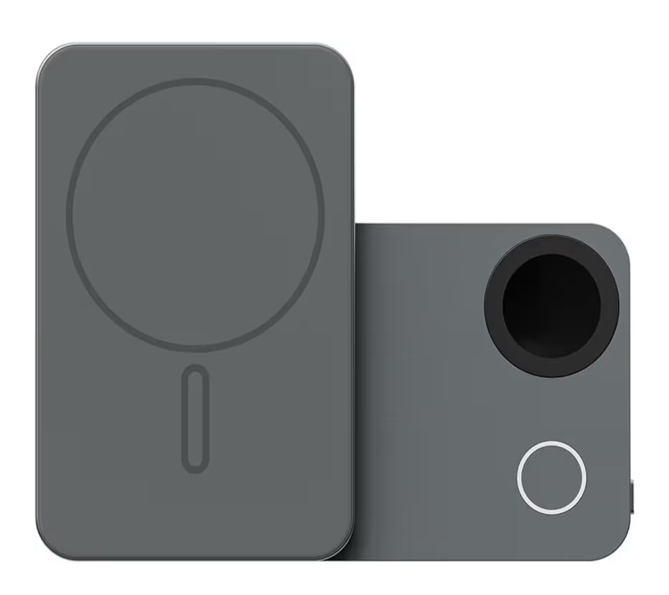 Cargador portátil magnético 3 en 1, estación de carga inalámbrica, cargador de batería plegable KU XIU de 10000 mAh, carga rápida de 15 W, cargador de batería de viaje para iPhone 16/15/14/13/12