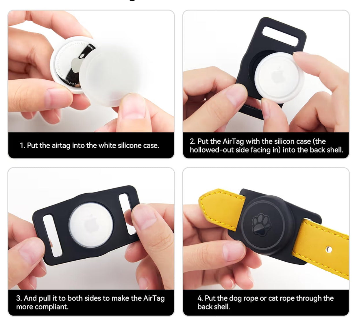 Adaptador de Collar de mascota para AirTag