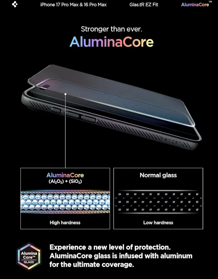 Spigen Vidrio Templado para iPhone 17 Pro Max/16 Pro Max