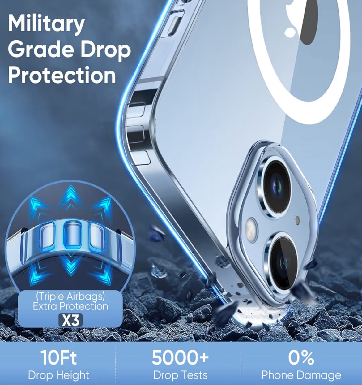 Apple Clear cobertor con MagSafe de iPhone 14 Plus Transparente