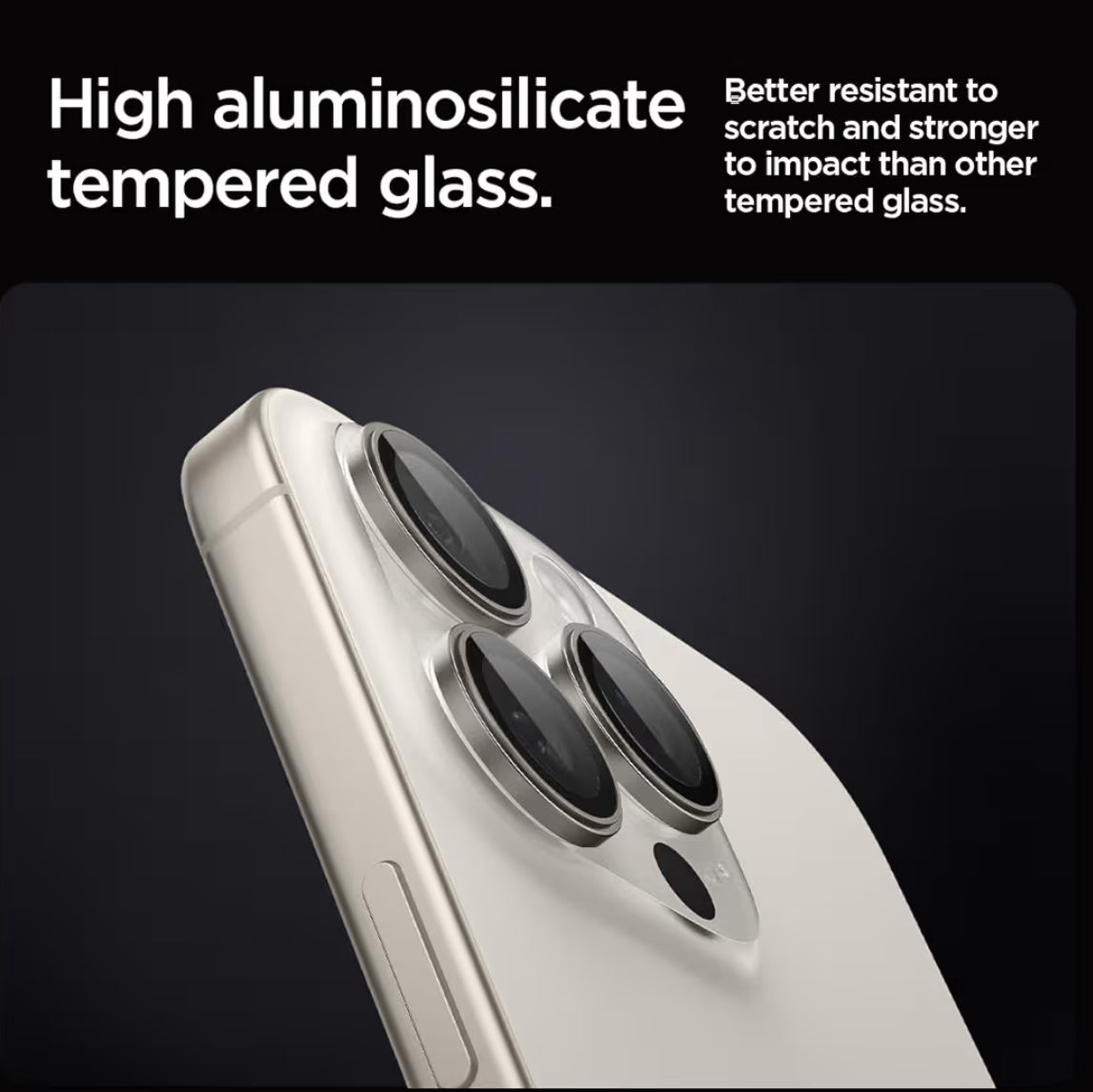 Spigen Lentes para iPhone 17/16/15/14 Pro Max - 16/15/14 Pro - Titanio Blanco