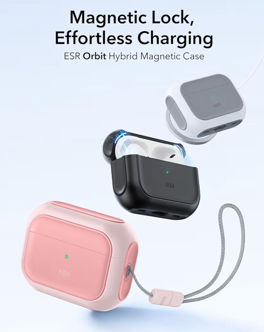 ESR Cobertor ÓRBIT de AirPods Pro 2nd Gen Rosa
