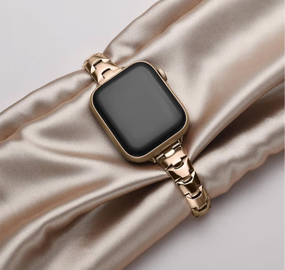 Fullmosa Banda de metal para Apple Watch Serie 38/40/41/42 mm Cadena de Acero inoxidable