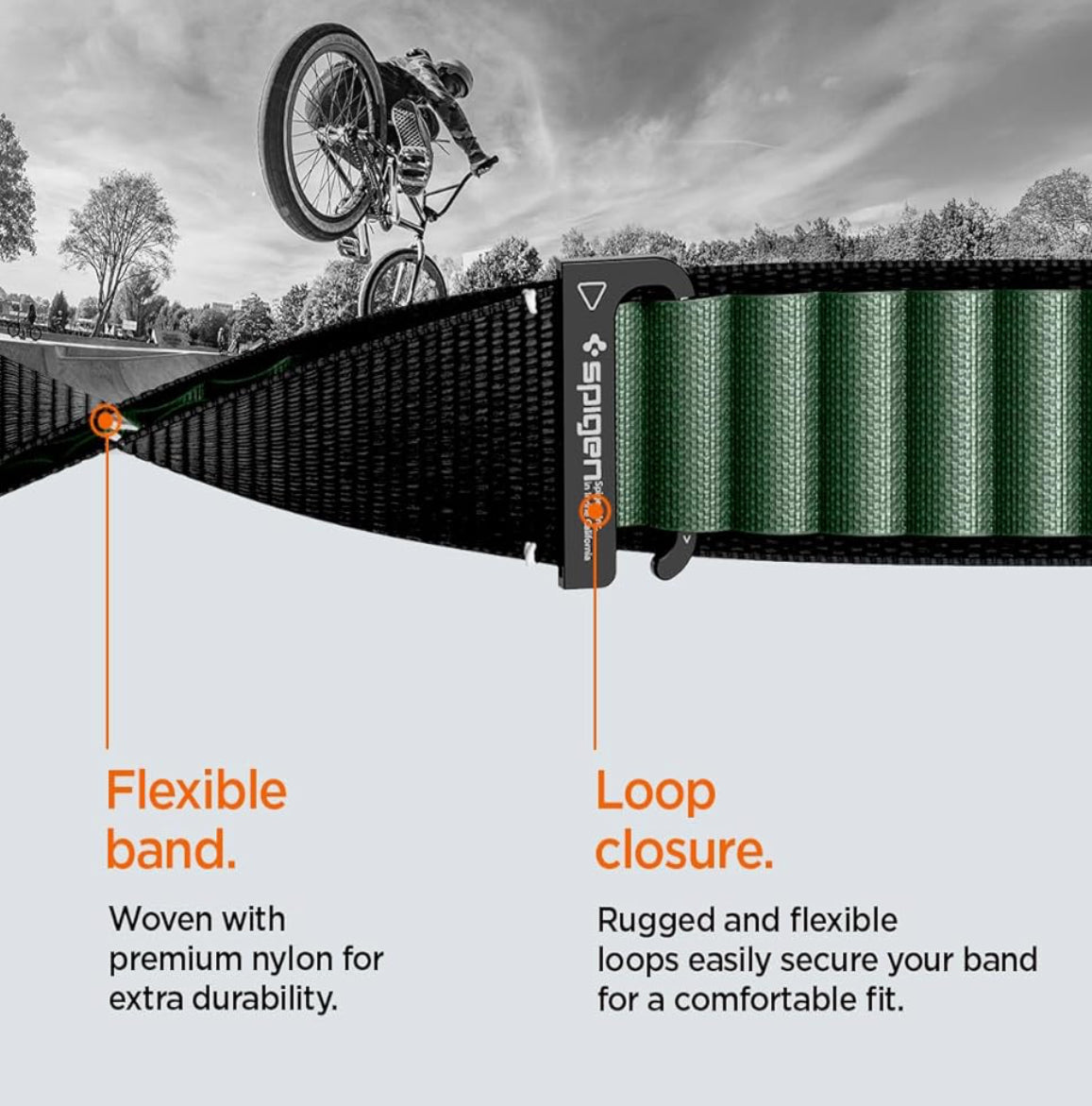 Spigen WBF1 - Banda de Apple Watch Serie (49/46/45/44 mm)