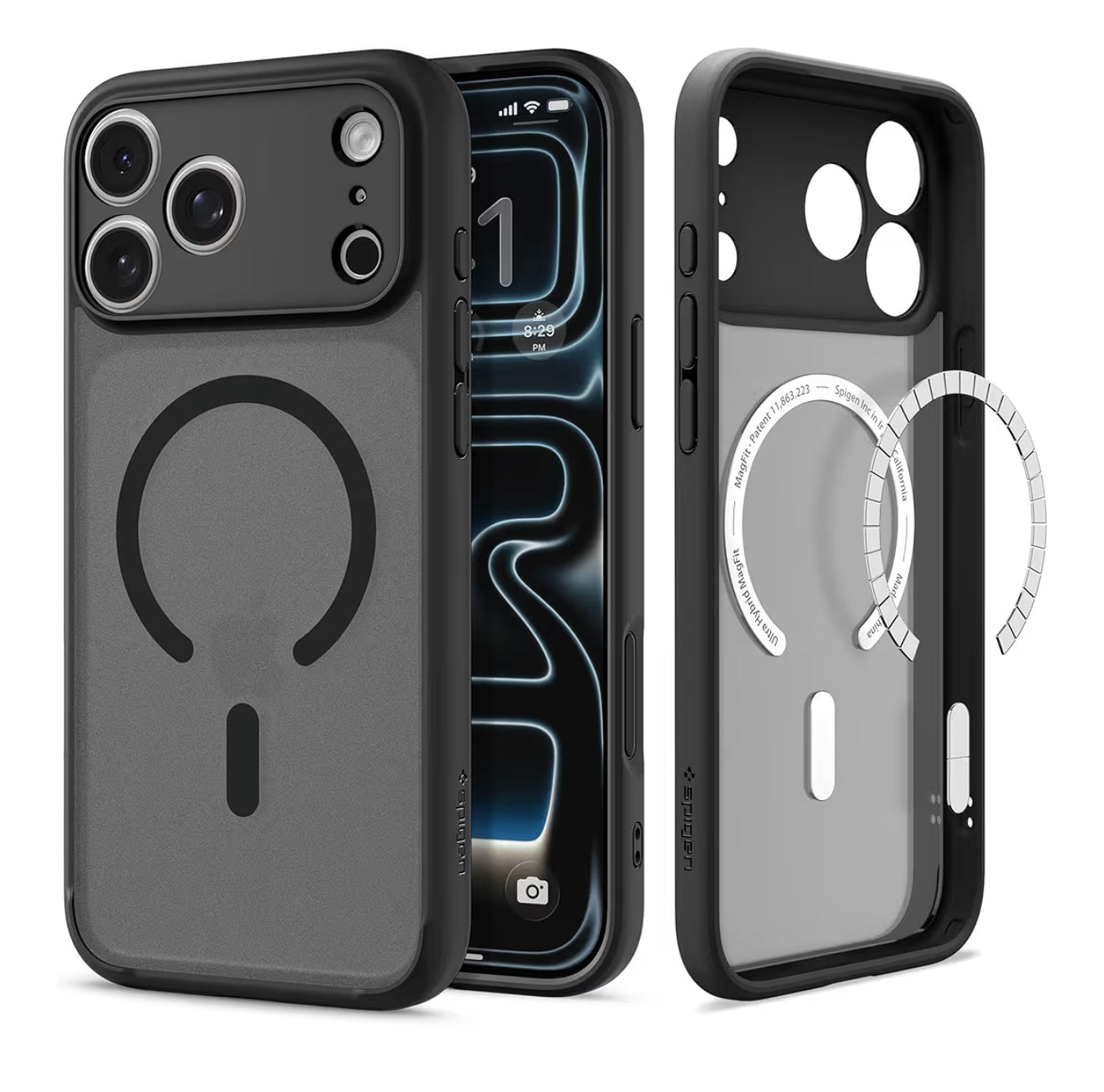 Spigen cobertor para iPhone 17 Pro Max, ultra híbrida MagFit [Control de cámara cubierta de TPU] [Anti-amarilleo] [Compatible con Magsafe]