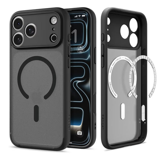 Spigen cobertor para iPhone 17 Pro Max, ultra híbrida MagFit [Control de cámara cubierta de TPU] [Anti-amarilleo] [Compatible con Magsafe]