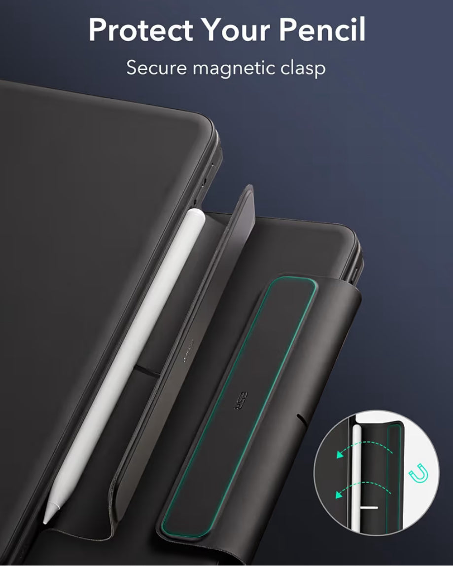 ESR - Cobertor protectora para iPad Air de 11 pulgadas con teclado (M2, 2024) y iPad Pro 11/Air de 5ª/4ª generación