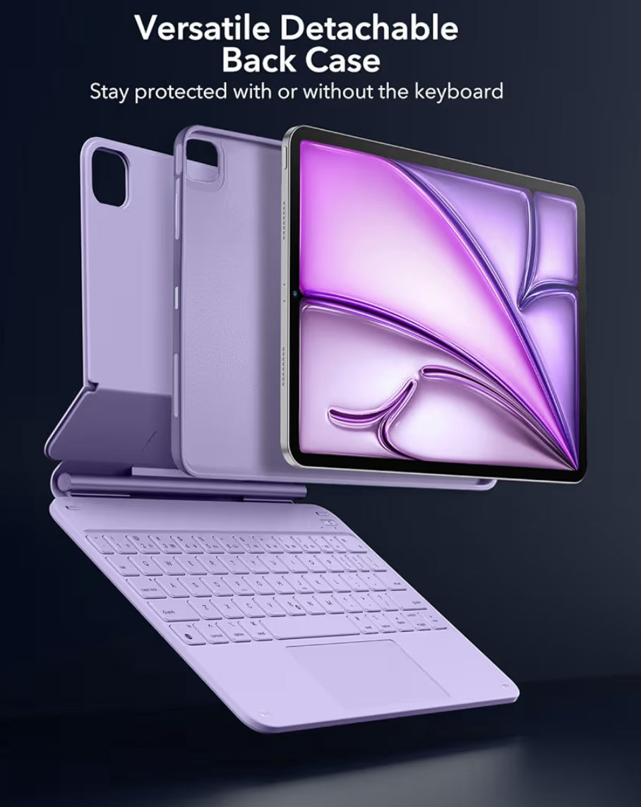 ESR - Cobertor protectora para iPad Air de 11 pulgadas con teclado (M2, 2024) y iPad Pro 11/Air de 5ª/4ª generación