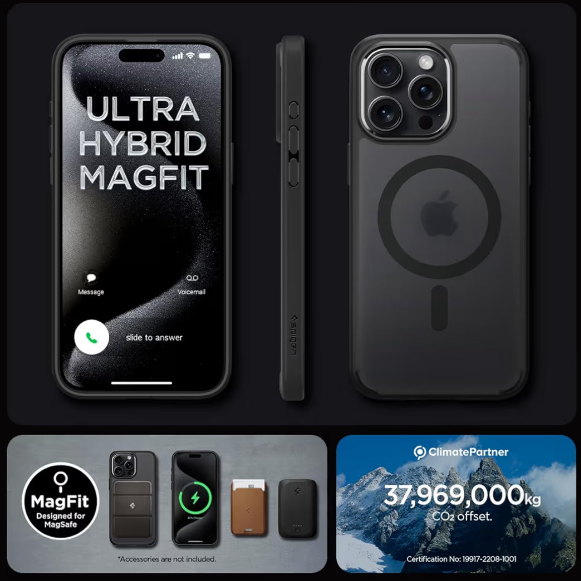 Spigen ultra Hybrid cobertor para iPhone 15 Pro Max - Transparente