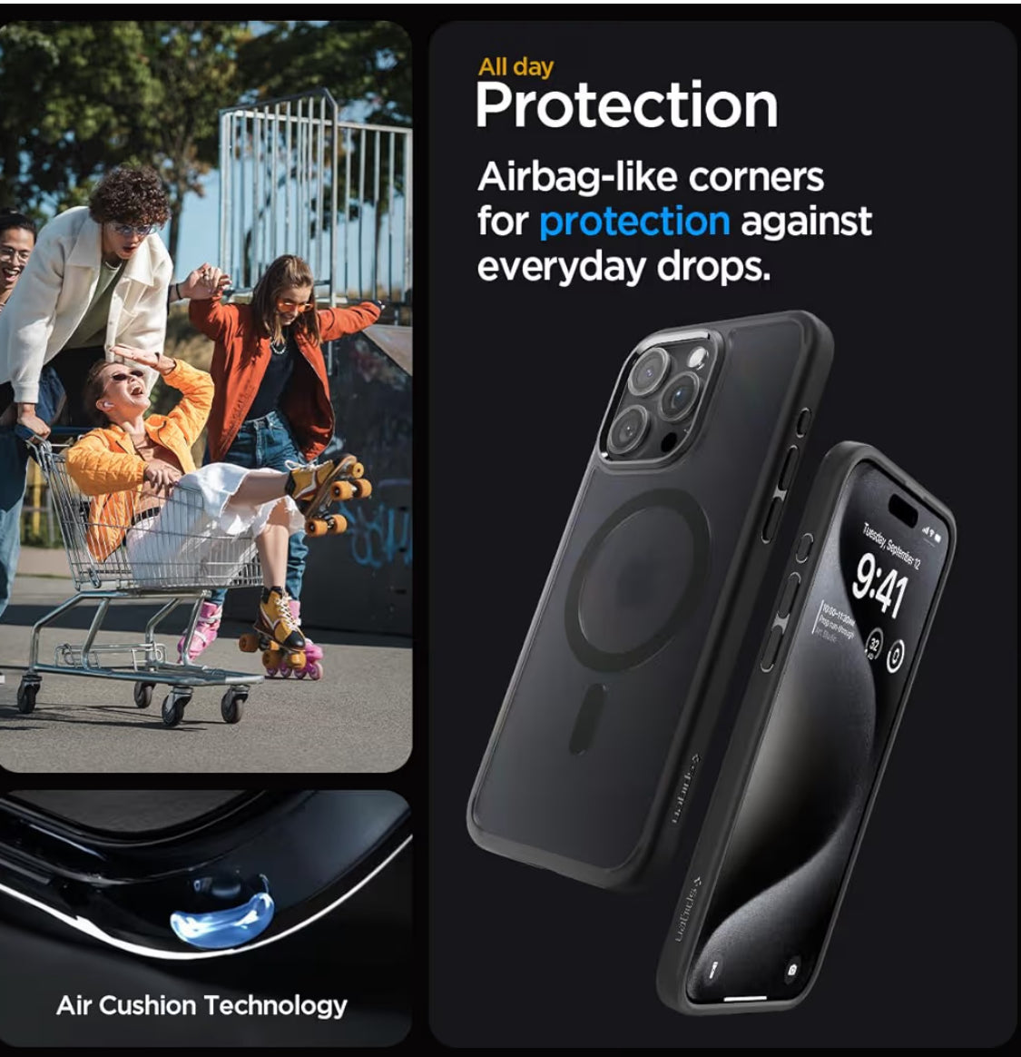 Spigen ultra Hybrid cobertor para iPhone 15 Pro Max - Transparente