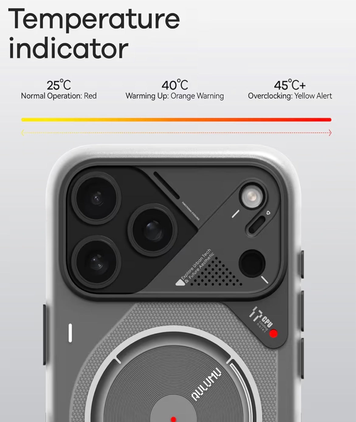 AULUMU cobertor de iPhone 17 Pro Max