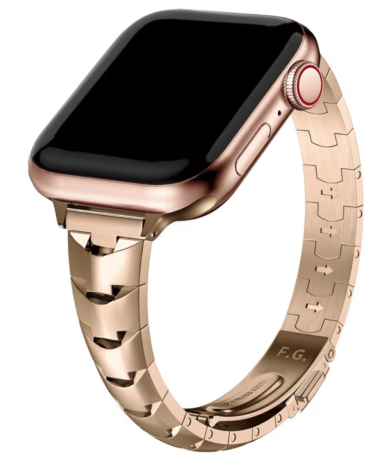 Fullmosa Banda de metal para Apple Watch Serie 38/40/41/42 mm Cadena de Acero inoxidable
