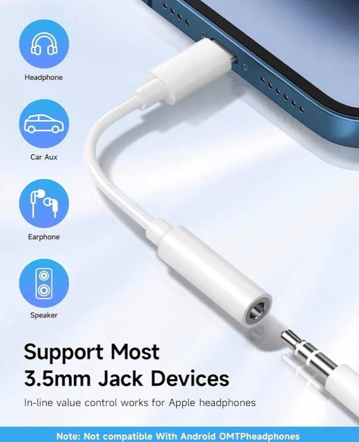 Apple Cable Lightning a Conector Jack Audífonos