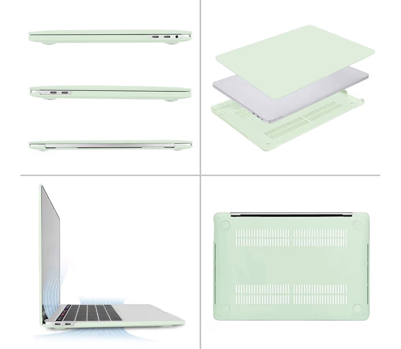 MOSISO - Cobertor rígida de plástico, cubierta de teclado, protector de pantalla y bolsa de almacenamiento para MacBook Pro 13 pulgadas/33 cm