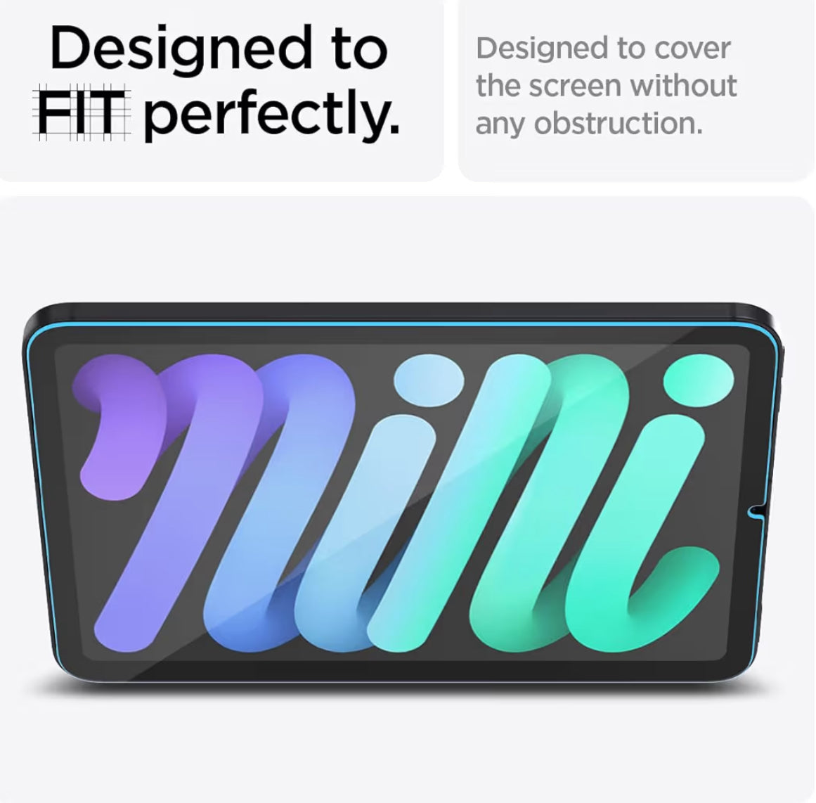 Spigen Vidrio Templado de iPad mini 2024 - 7 Gen/A17 Pro 2021 - 6 Gen