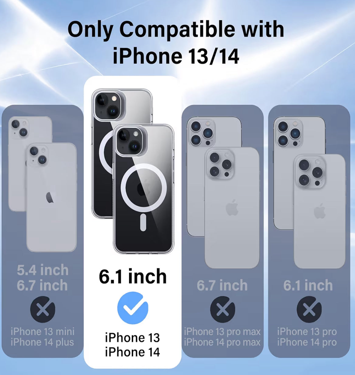 Apple Cobertor de iPhone 14 con MagSafe - Claro