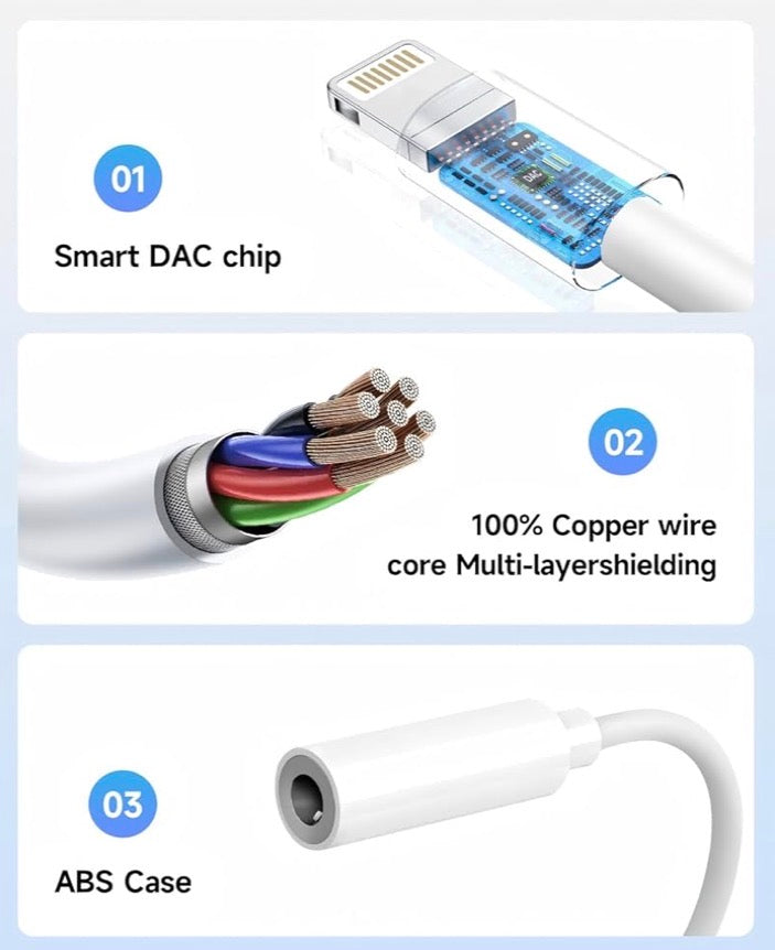 Apple Cable Lightning a Conector Jack Audífonos