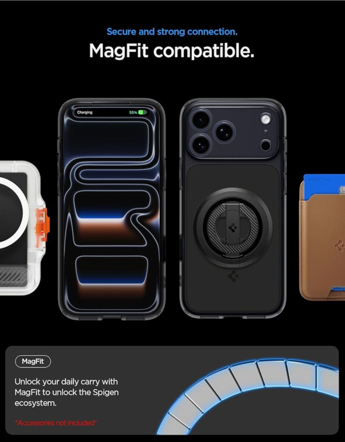 Spigen cobertor para iPhone 17 Pro Max, Ultra Hybrid T MagFit [botón de control de cámara] [compatible con Magsafe]