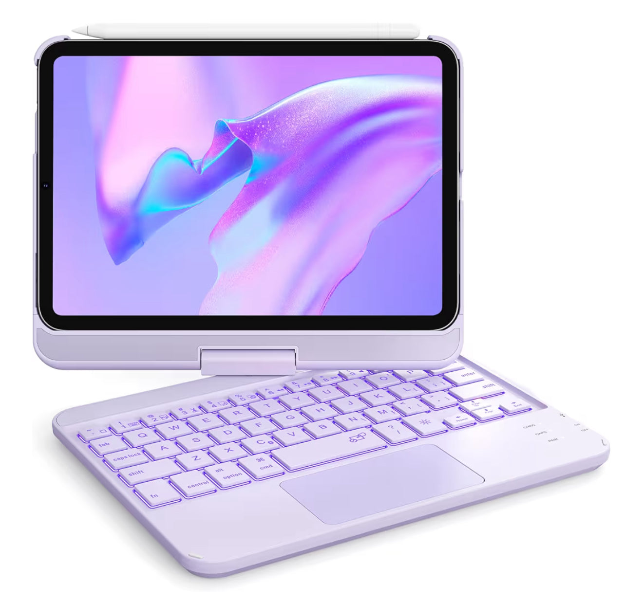 Green Law Funda de Teclado táctil con retro iluminación Para iPad Mini (7 Gen/6 Gen)