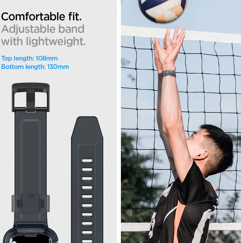 Spigen Rugged Armor Pro Funda + Banda de Apple Watch Serie        (45/44 mm)