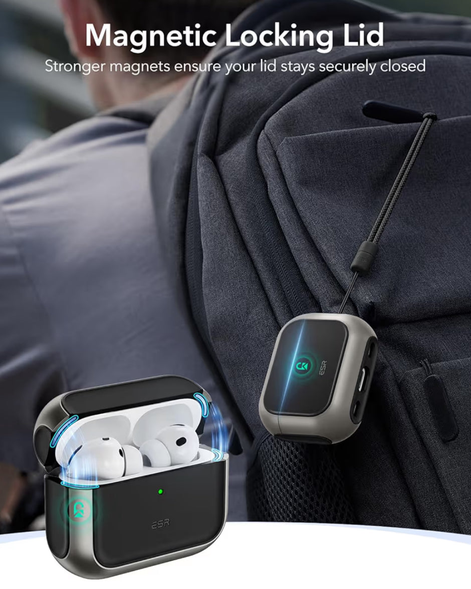 ESR Cobertor Hybrid para AirPods Pro 2/1 Titanio