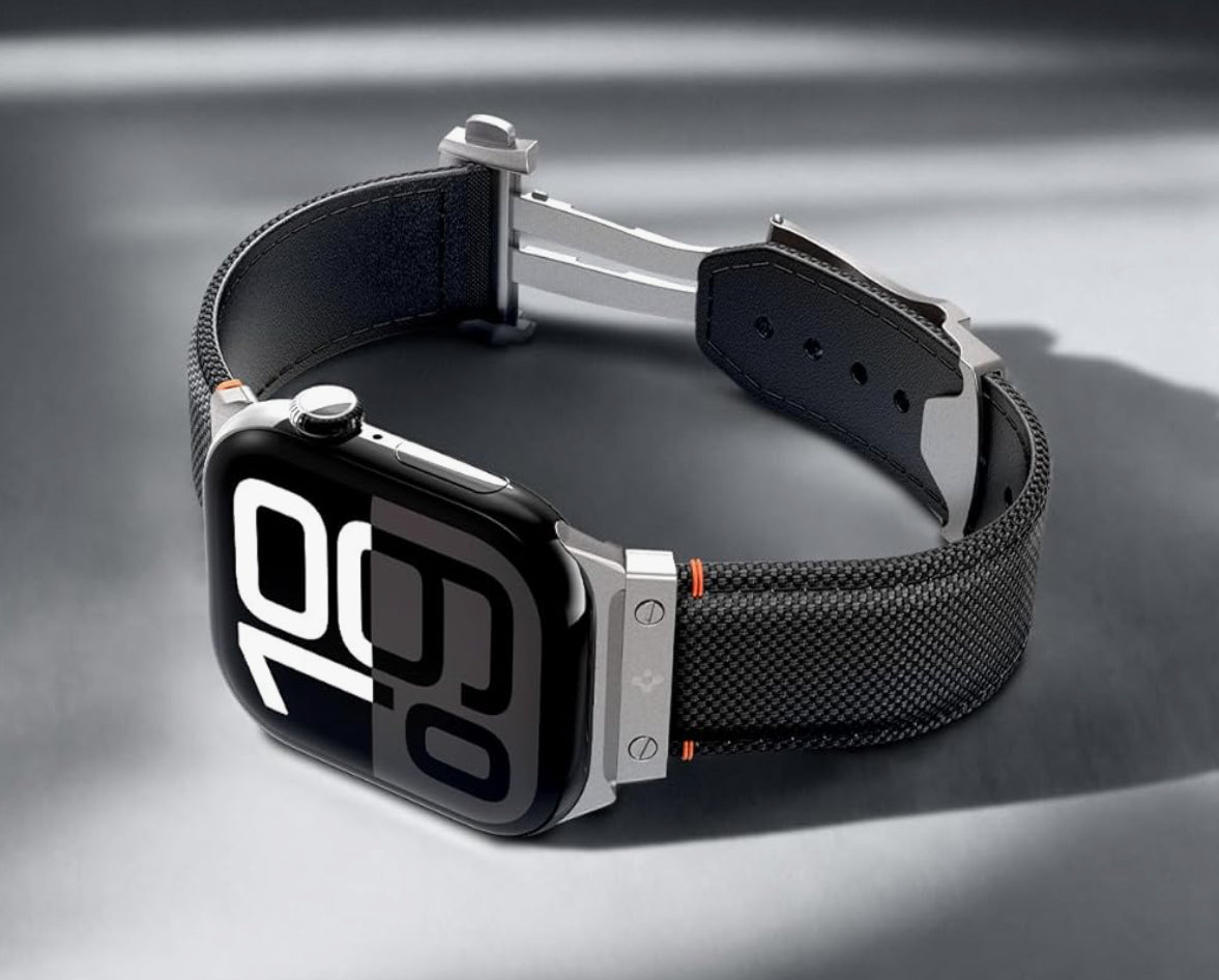 Spigen Banda de hebilla en D clásico para Apple Watch Serie (49/46/45/44 mm)