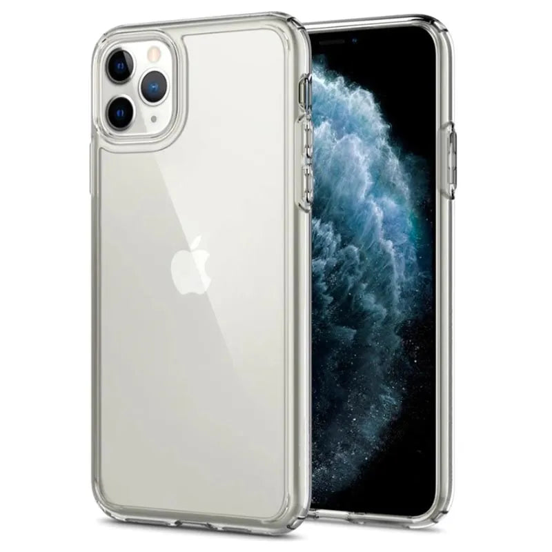 Spigen Ultra Hybrid - Cobertor para iPhone 11 Pro transparente