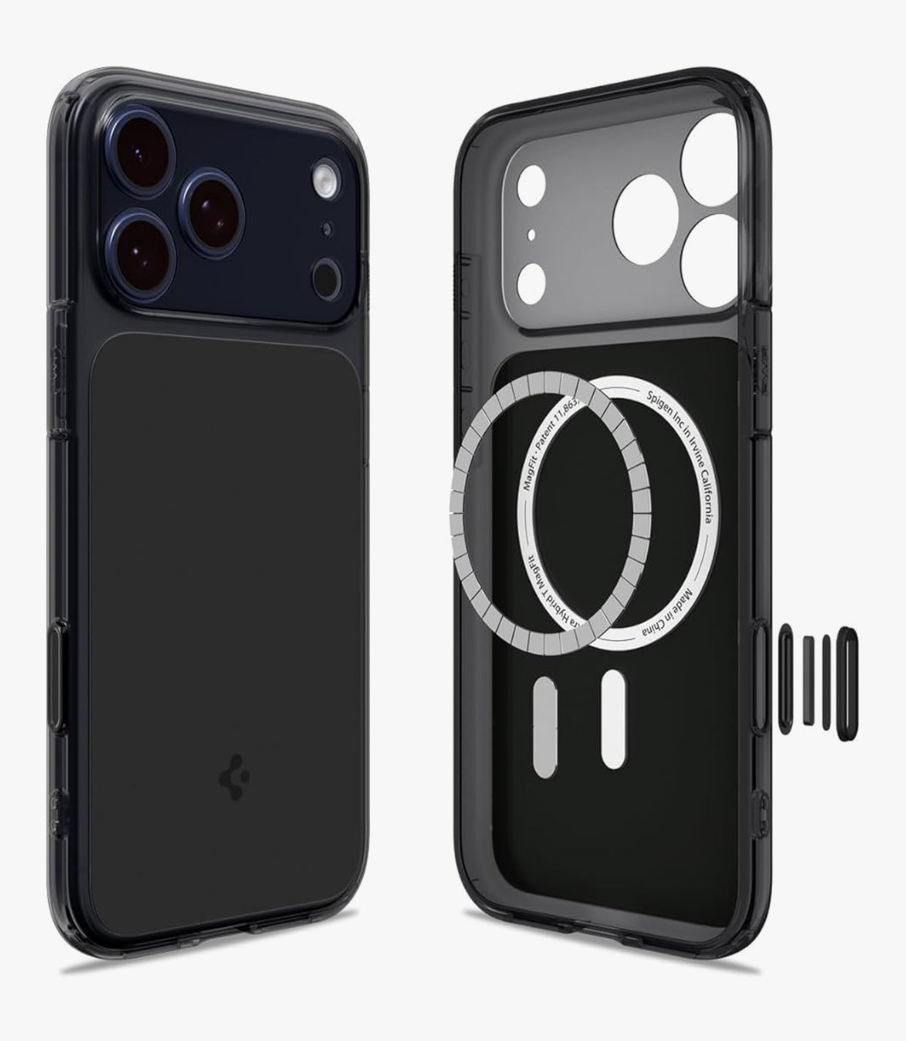 Spigen cobertor para iPhone 17 Pro Max, Ultra Hybrid T MagFit [botón de control de cámara] [compatible con Magsafe]