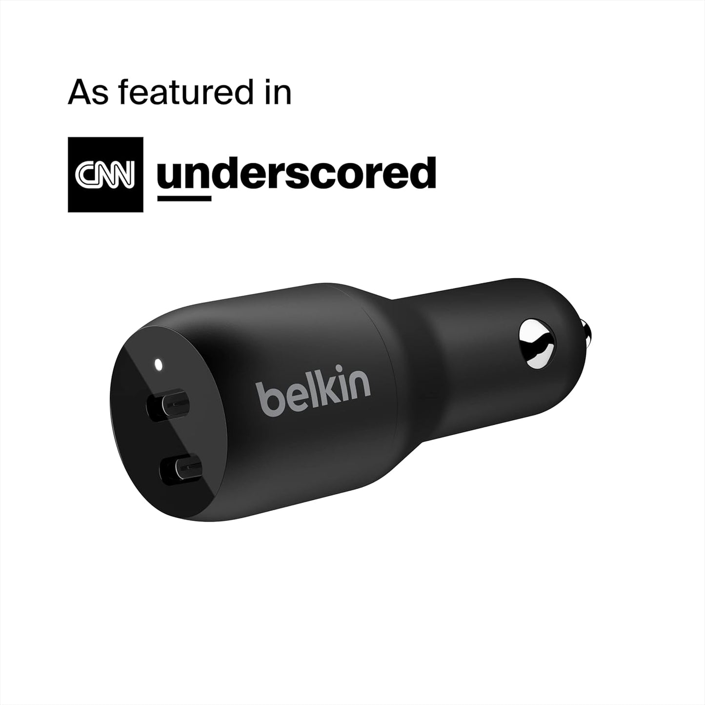 Belkin Adaptador de Coche Dual USB-C de 36 Voltios Puertos USB-C de 18 W
