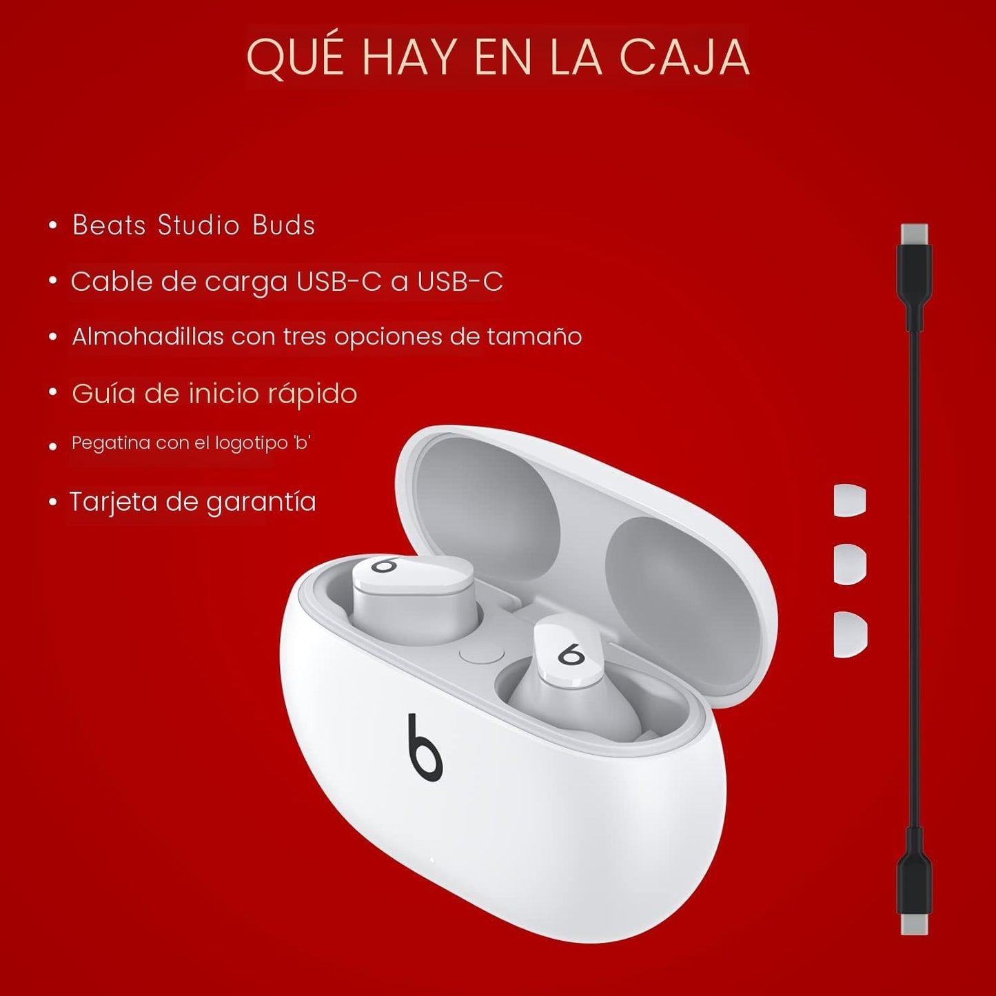 Audífonos Beats Studio + Color Blanco