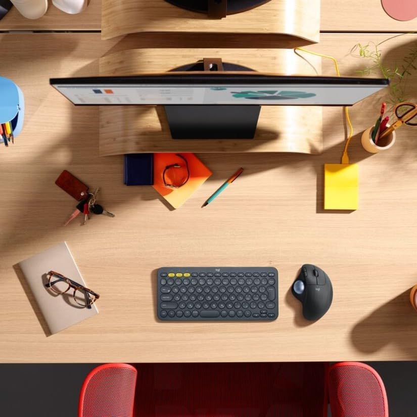 Logitech Mouse Ergo M575 color Negro