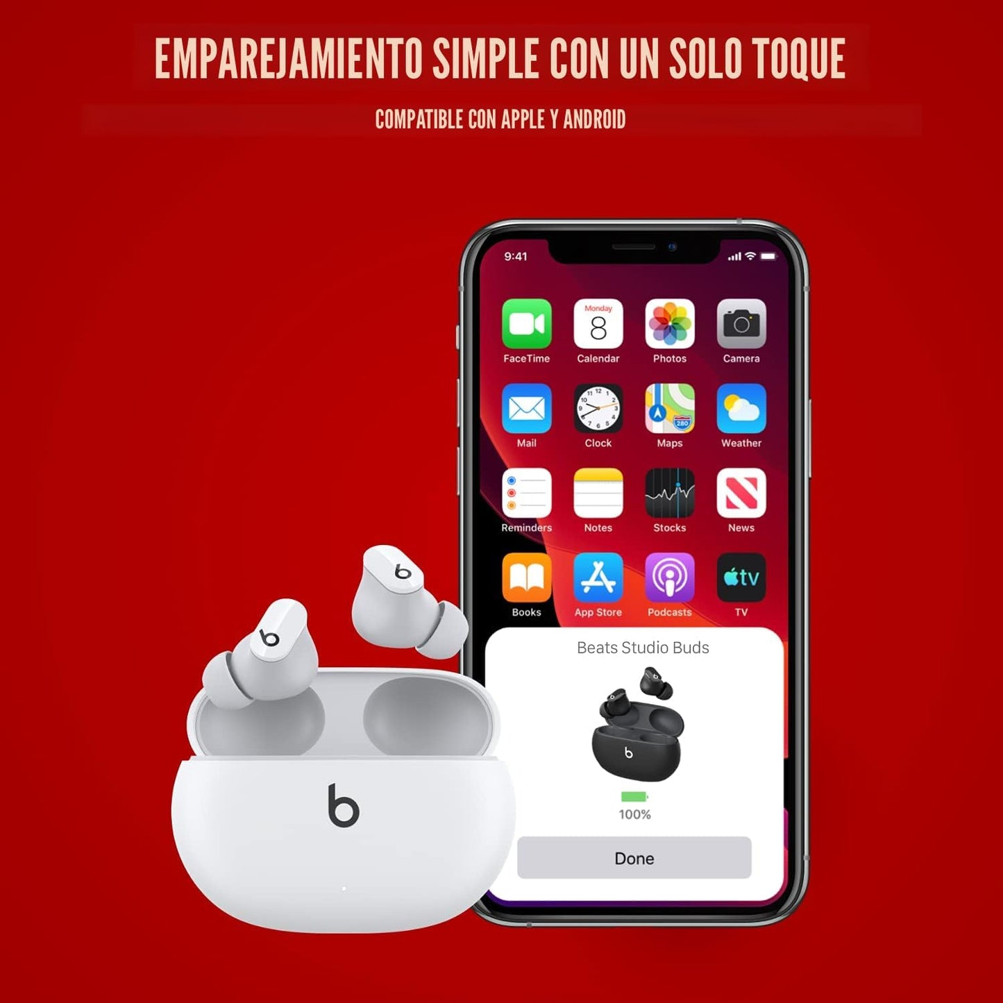 Audífonos Beats Studio + Color Blanco