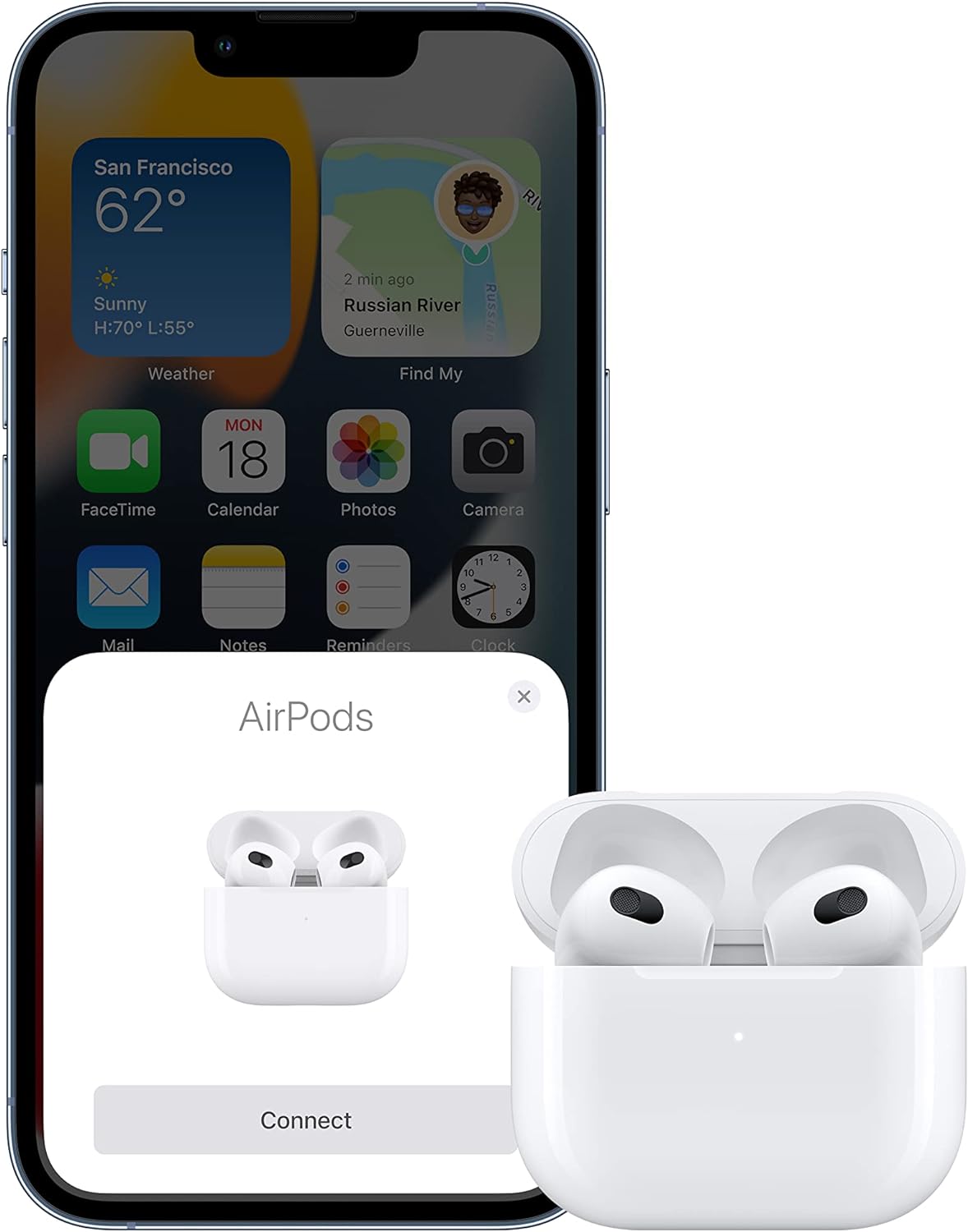 Apple AirPods Generación 3 con Cable lightning