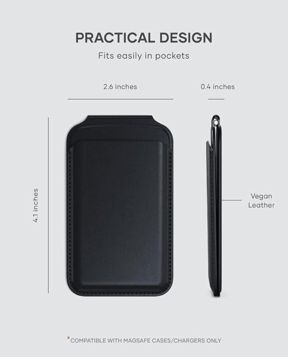 Satechi cartera magnética MagSafe para iPhone 15/14/13/12 de Cuero