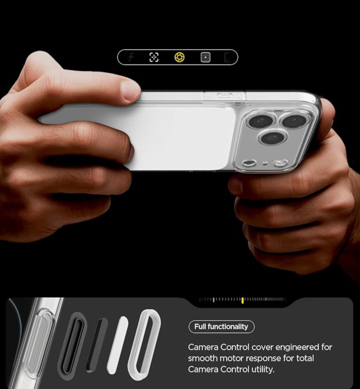 Spigen cobertor para iPhone 17 Pro Max, ultra híbrida MagFit [Control de cámara cubierta de TPU] [Anti-amarilleo] [Compatible con Magsafe]