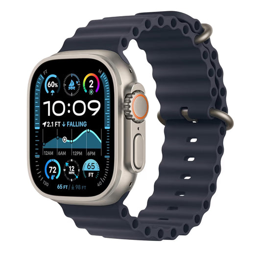 Apple Watch Ultra 2 49 mm - Titanio Natural - Banda Océano Azul