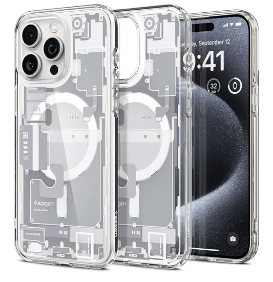 Apple Spigen Ultra Hybrid - Zero One Blanco cobertor de iPhone 15 Pro