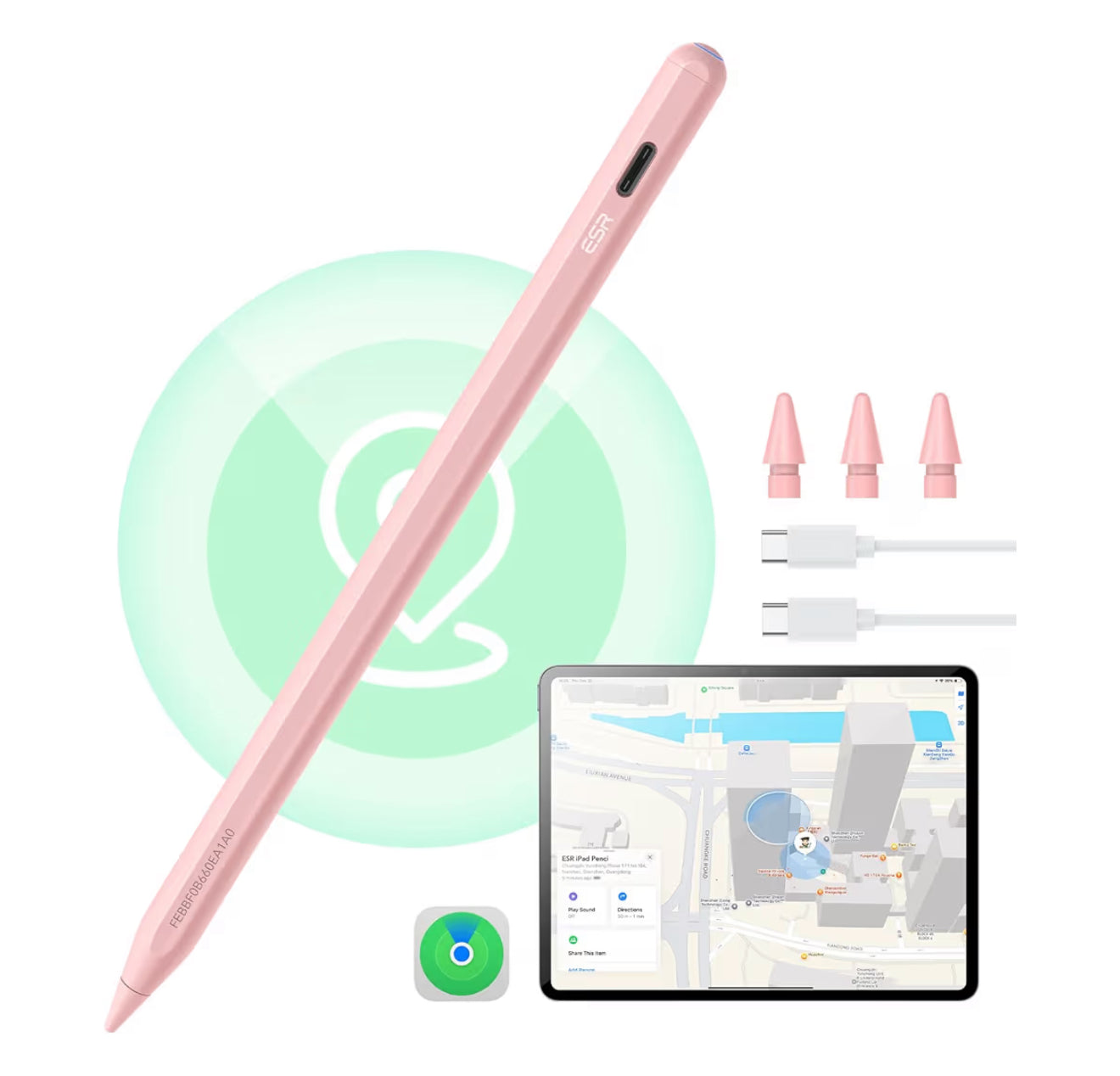 ESR Geo - Lápiz digital para iPad 2018-2025