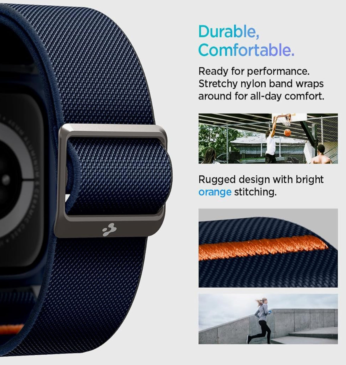 Spigen Lite Pro Banda + Cobertor de Apple Watch (46 mm) Azul