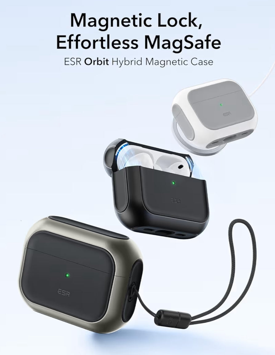 ESR Cobertor Hybrid para AirPods Pro 2/1 Titanio
