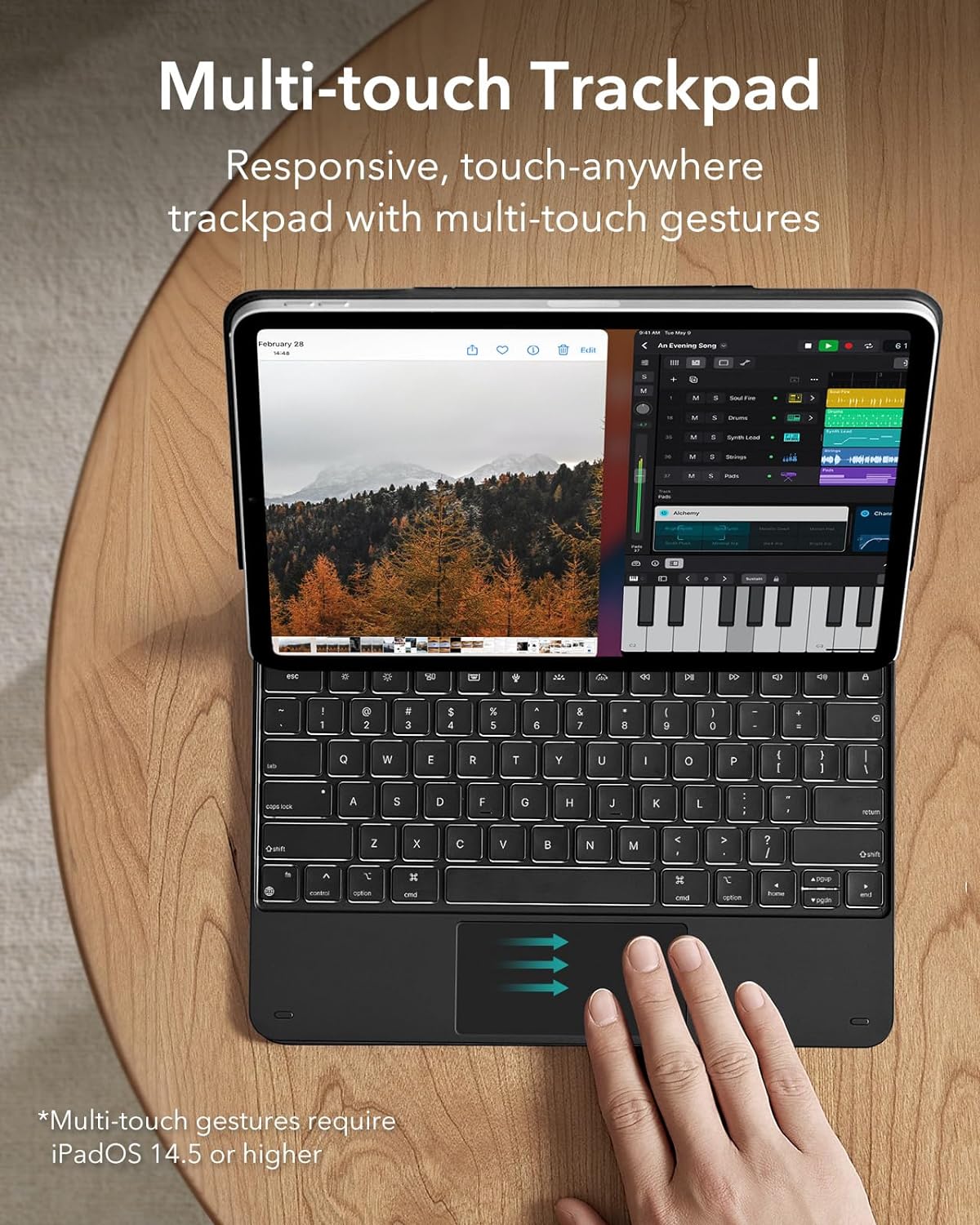 ESR Teclado Para iPad Air 13 & Pro 12.9 (6/5/4/3 Gen)