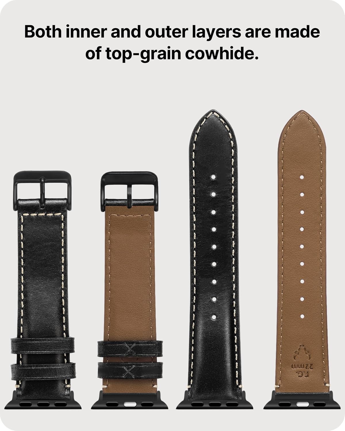 Fullmosa Banda Apple Watch de Cuero  Serie (38/40/41/42)