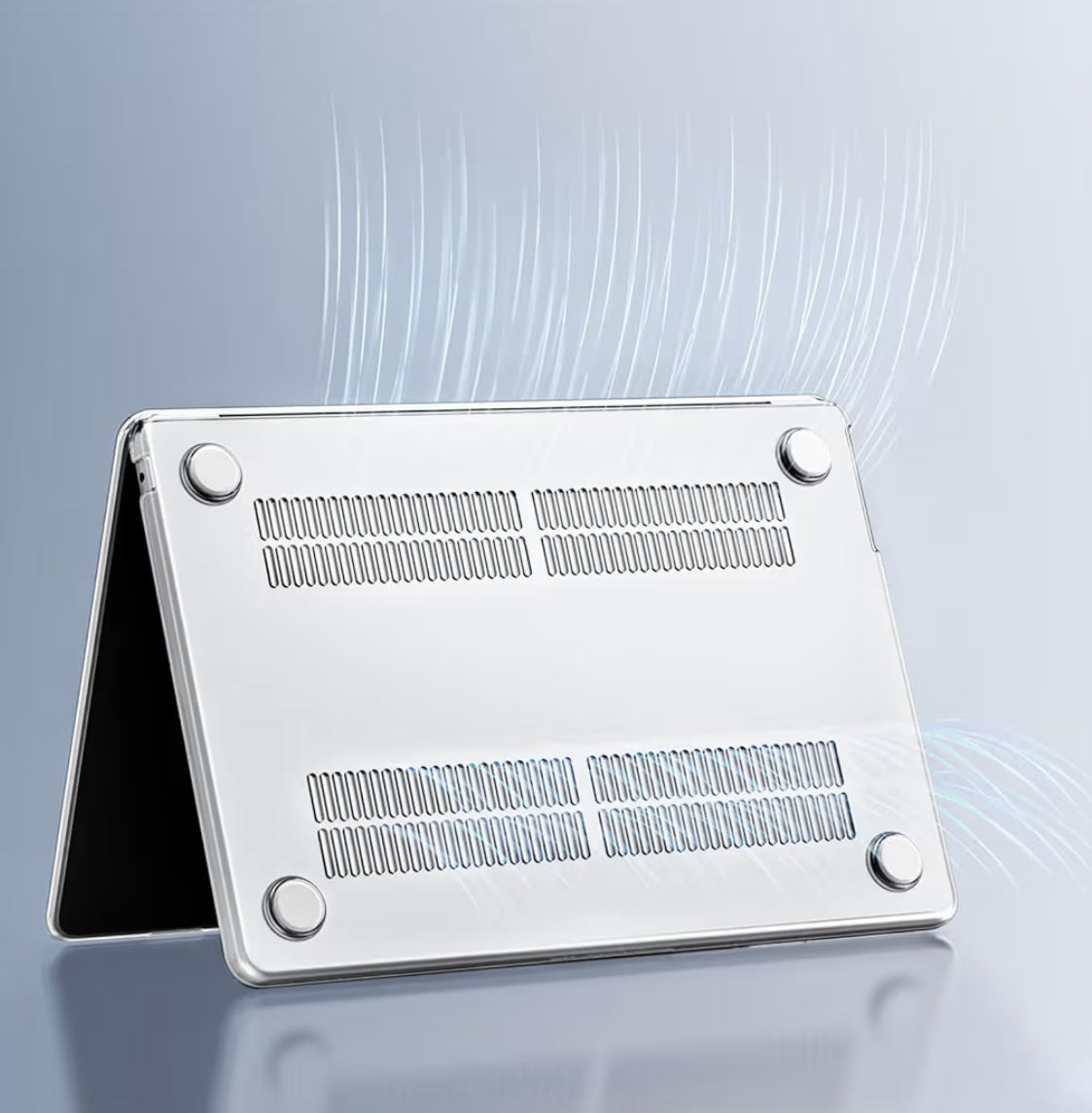 Mosiso Funda para MacBook Air de 13 y 13.6 pulgadas, 2024, 2023 y 2022, M3 A3113, M2 A2681, Touch ID, carcasa rígida, cubierta de teclado, protector de pantalla y adaptador tipo C, transparente