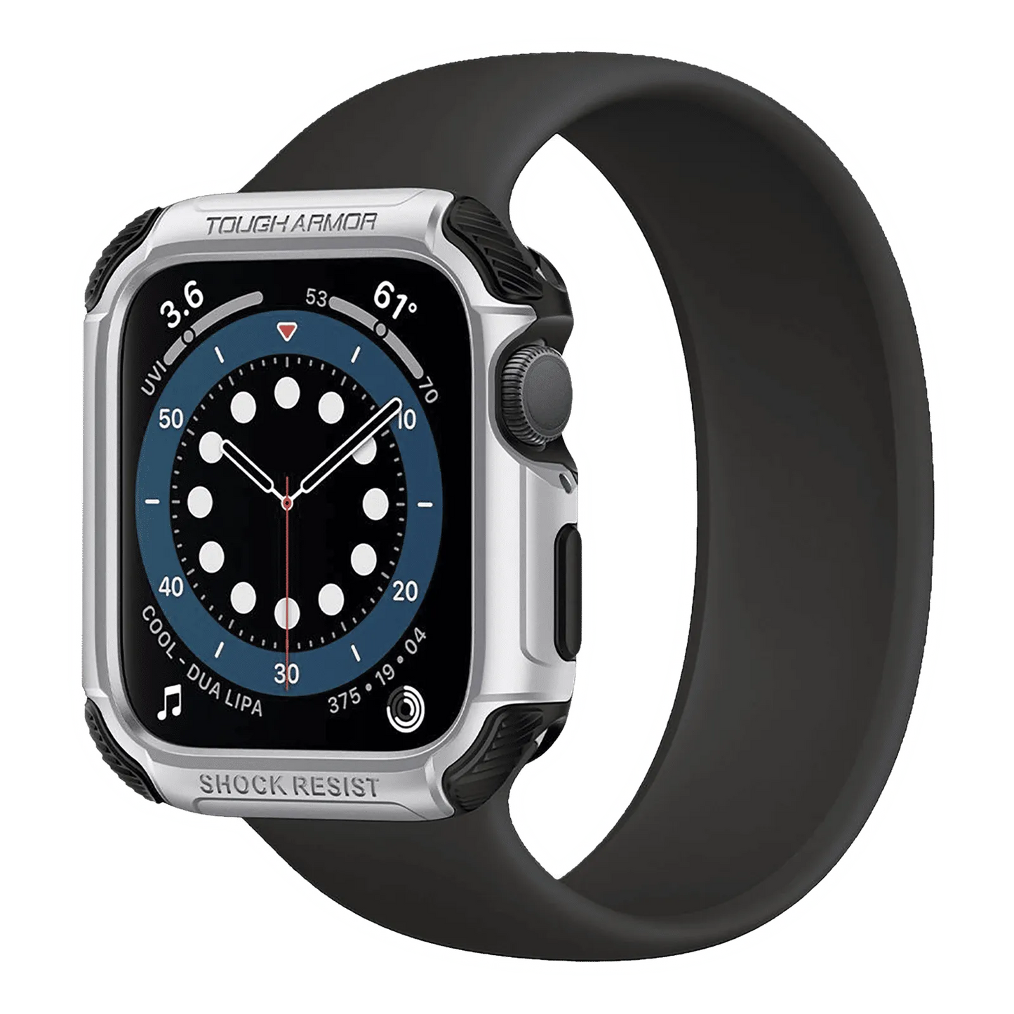 Spigen Funda Rígida Diseñada para Apple Watch de 44 mm                      Serie 6/SE/5/4 - Plata