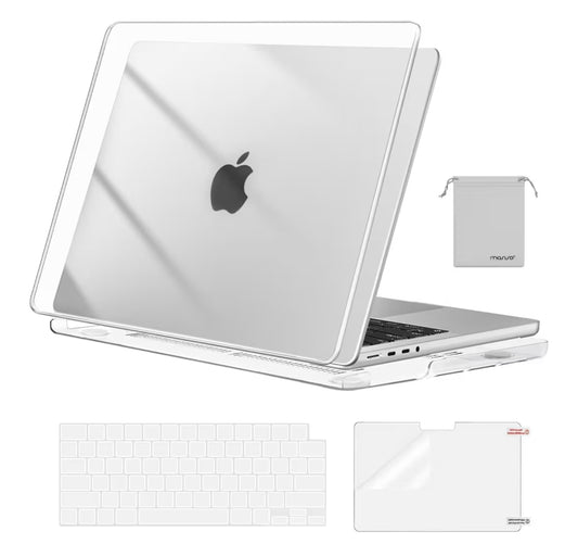 MOSISO Compatible con MacBook Pro de 14 pulgadas 2025 2024 2023 2022 2021 M5 M4 M3 M2 M1 A3434 A3112 A3185 A3401 A2918 A2992 A2779 A24444 2, cáscara dura y Cubierta de teclado y película de pantalla
