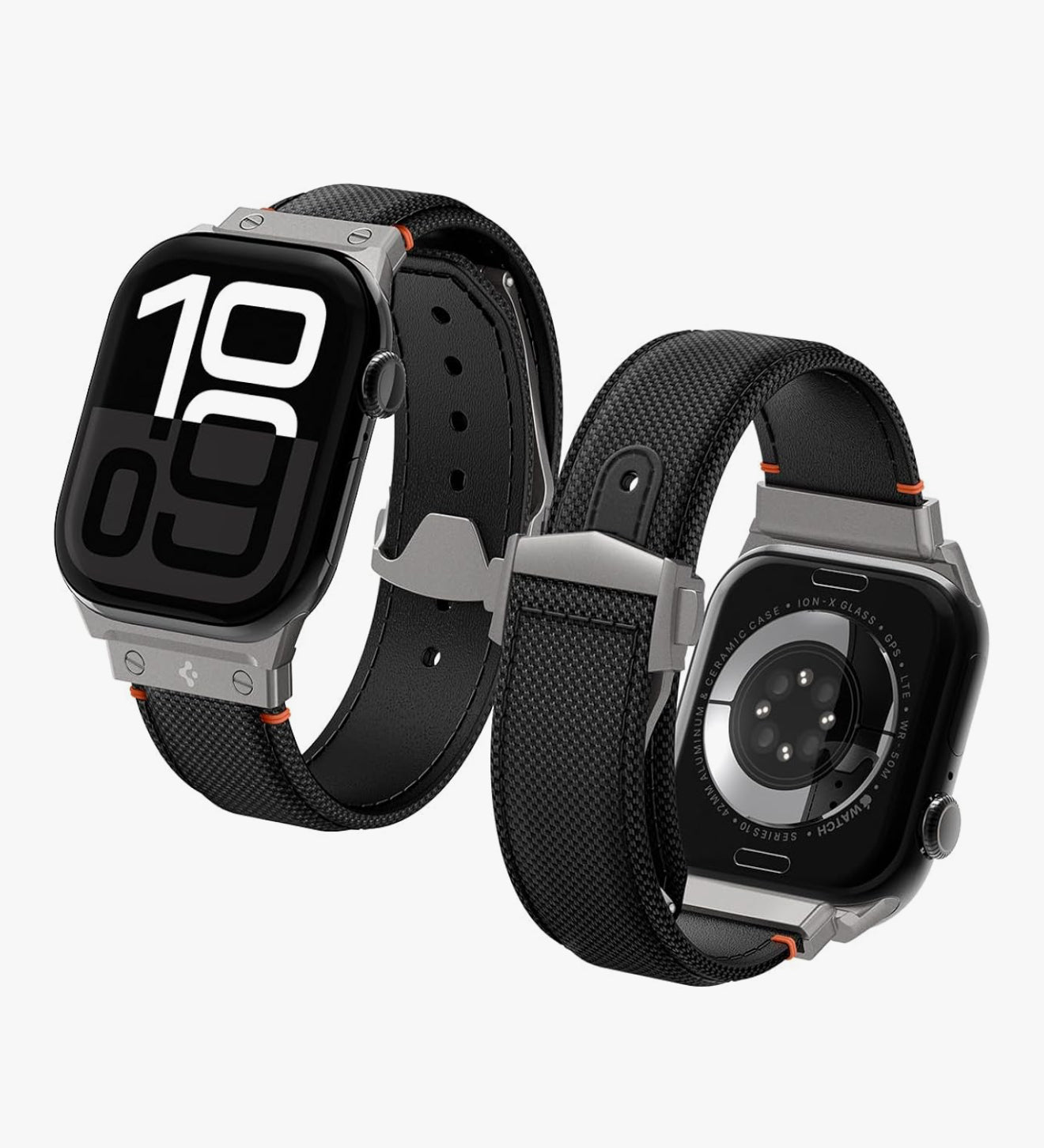 Spigen Banda de hebilla en D clásico para Apple Watch Serie (49/46/45/44 mm)