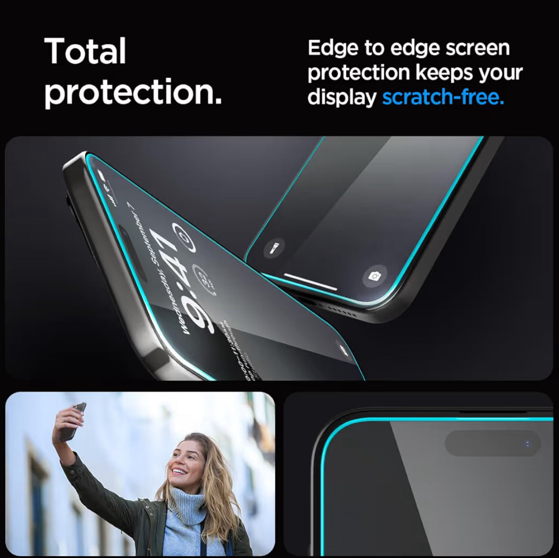 Spigen Vidrio Templado de iPhone 15 Pro